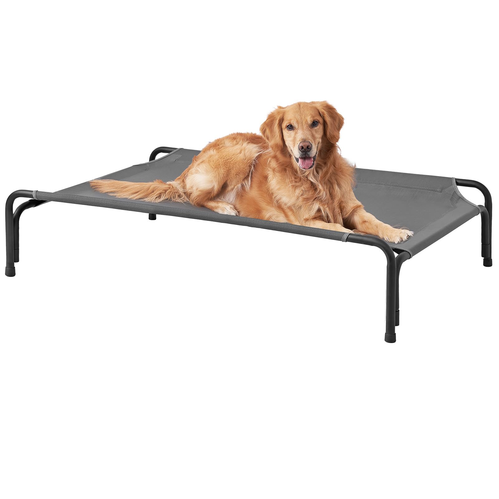 Eheyciga Reinforced Elevated Large Dog Cot Bed, Raised Outdoor Dog Hammock, Lifted Pet Platform With Frame And Washable Waterpro