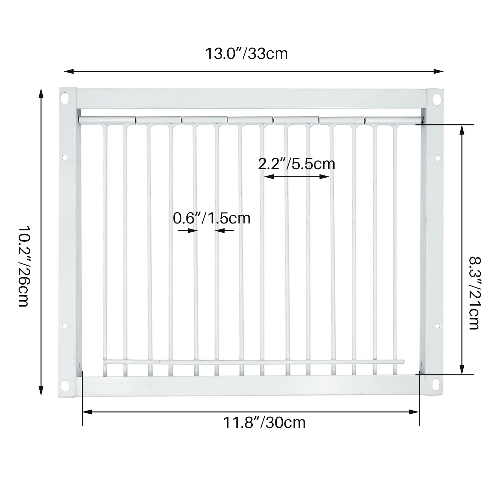 Junniu 11.8In/30Cm Pigeon Cage Door One Way Entrance Door Bird T Trap Birdcage Iron Wire Trap Door For Racing Pigeon Bird Cage B