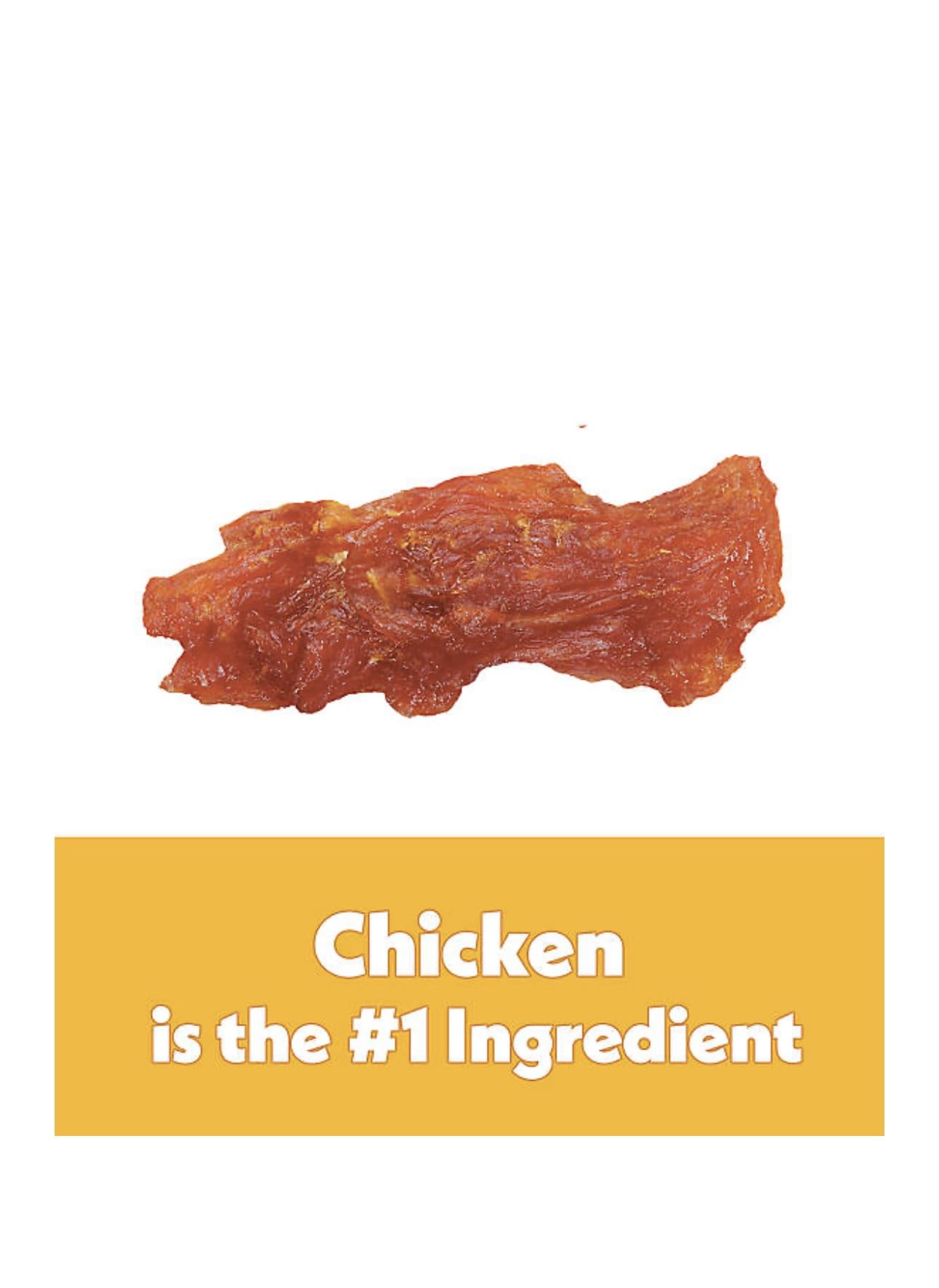 Wiggles & Wags Chicken Jerky Cuts Dog Treats, 16 oz, with DN Essentials Bone Shaped Waste Bag Dispenser & Roll