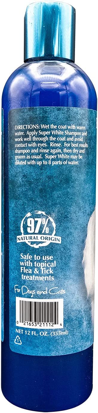 Bio-Groom Super White Dog Shampoo ?Whitening Pet Shampoo, Dog Bathing Supplies, Puppy Wash, Dog Grooming Supplies, Cruelty-Free, Made In Usa, Coat Brightener Shampoo ?12 Fl Oz 3-Pack