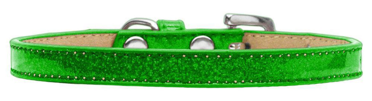 Mirage Pet Products Plain Ice Cream Dog Collar, Size 14, Lime Green