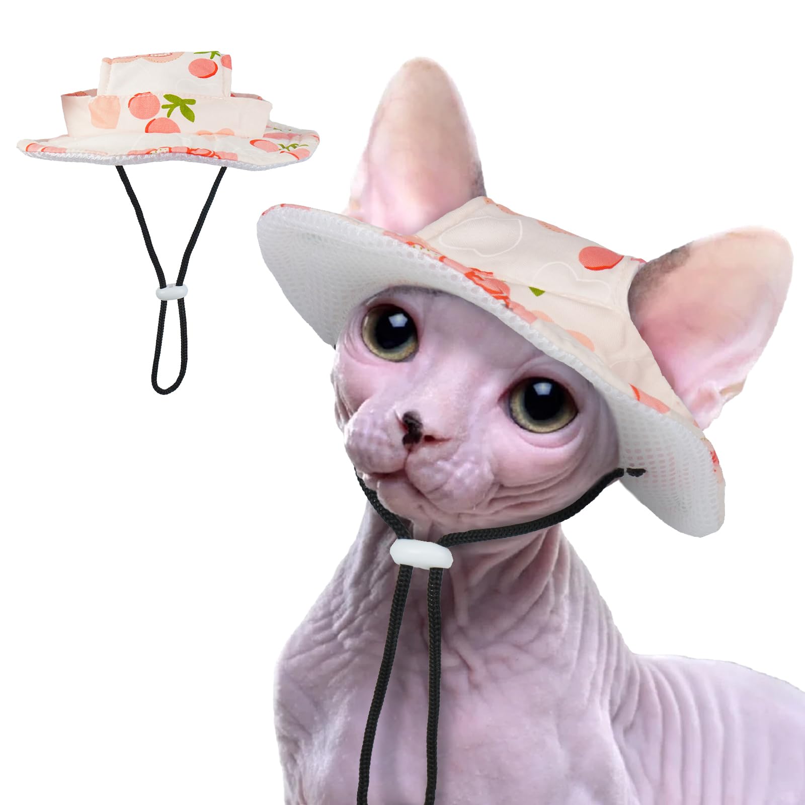 T'Chaque Cat Hats For Cats Only, Kitten Mini Sombrero Hats With Ear Hole, Outdoor Sun Protection Pet Caps, Cat Birthday Hats Chi