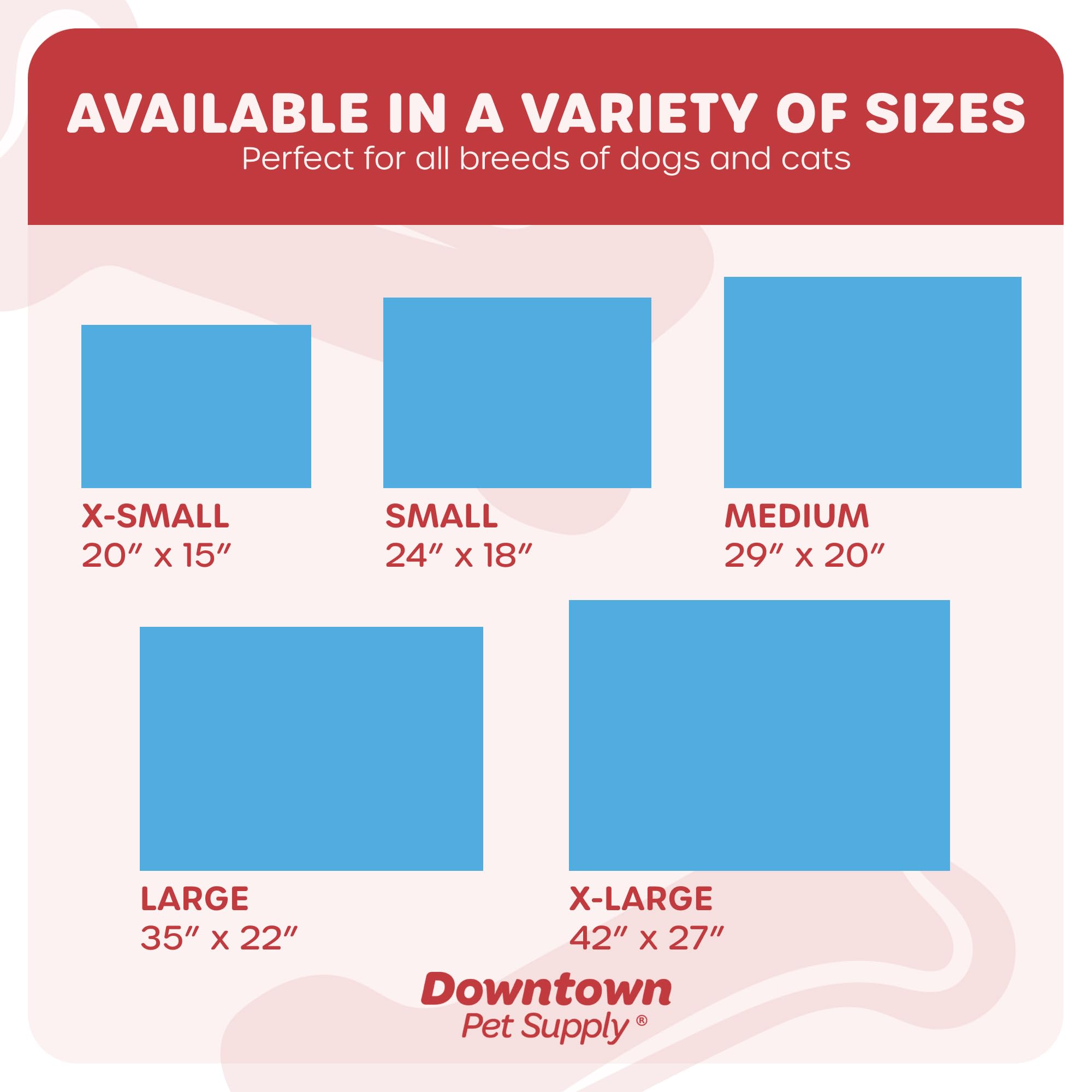 Downtown Pet Supply - Dog Crate Mat - Comfort Dog Bed Or Cat Bed - Soft Fleece Nap Mat - Easy Maintenance, Machine Washable Dog Bed - Blue - 42 In X 27 In - Extra Large Dog Bed
