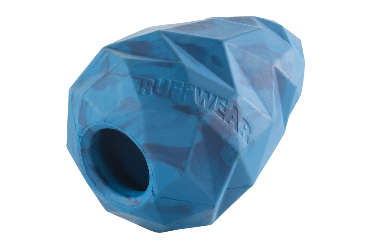 Ruffwear, Gnawt-A-Cone - Durable Treat Dispensing Toy For Dogs, Made From Natural Latex Rubber, Blue Pool