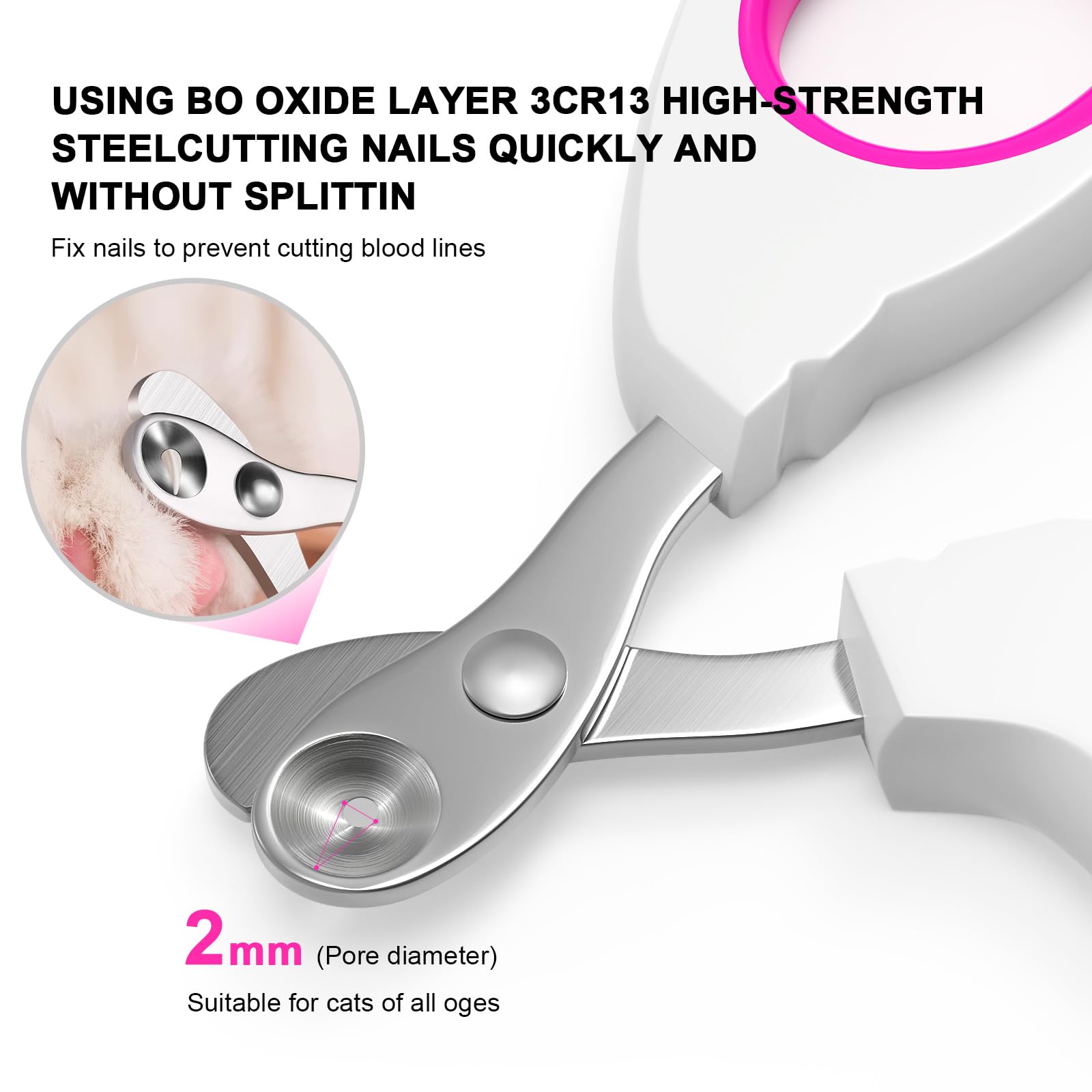 Cat Nail Clippers, Cat Claw Trimmers, Suitable For Small Animals Such As Cats, Birds, Hamsters, Rabbits, Hedgehogs, Ferrets, Chi