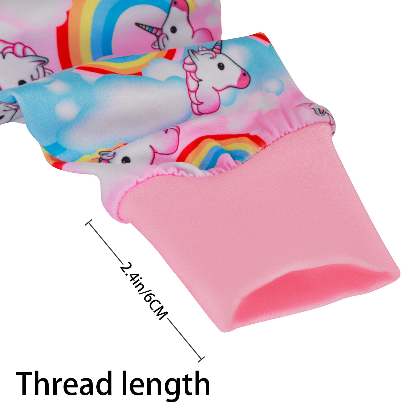 Pripre Unicorn Printed Long Sleeve Shirts Soft Pajamas Onesie Jumpsuit For Large Dogs - Prevent Licking & Shedding (Pink, 2Xl)