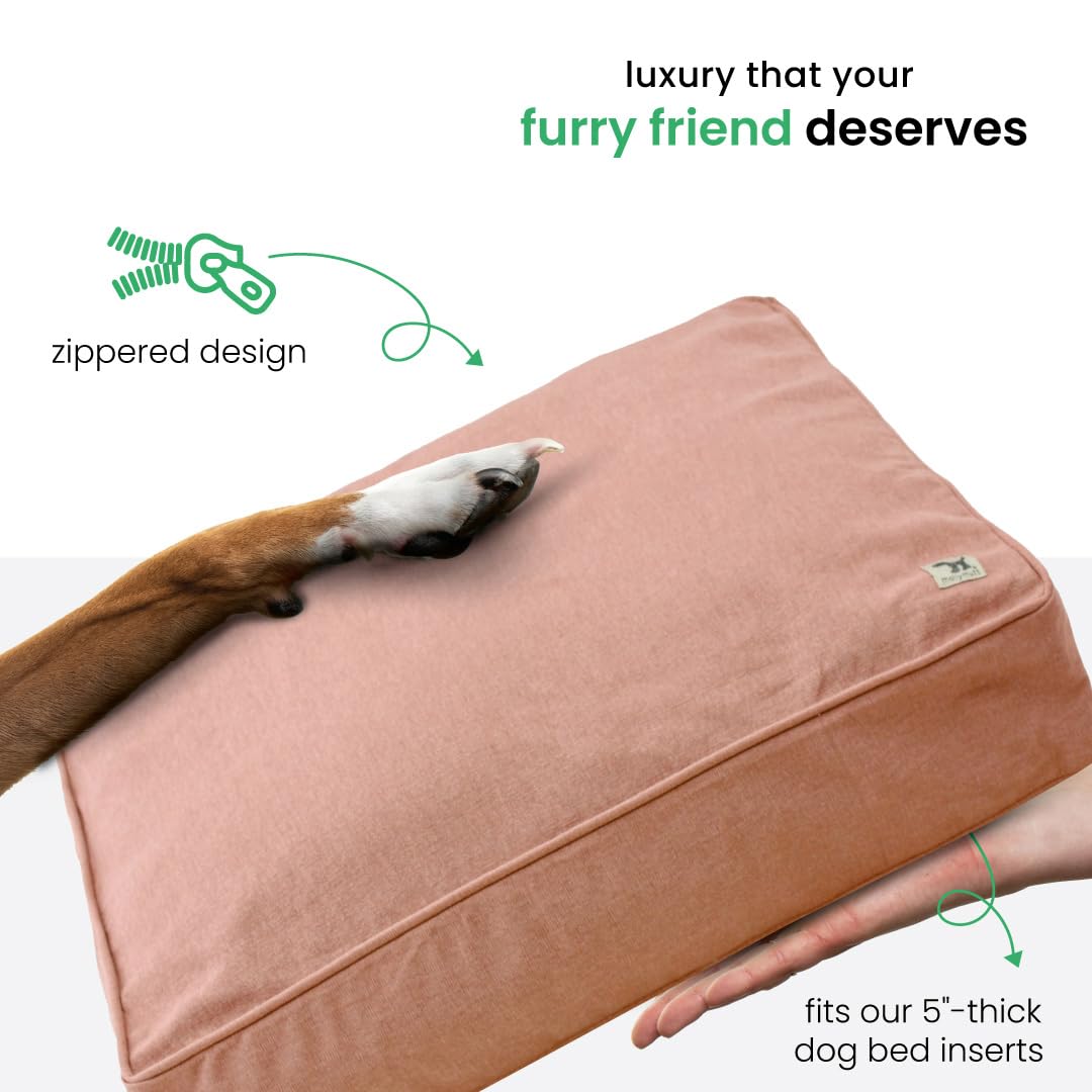 Molly Mutt Kyoto Dog Bed Duvet Cover, Gots-Certified 100% Organic Cotton Canvas Cover For Dog, Puppy, Or Cat Bed, Durable, Washa