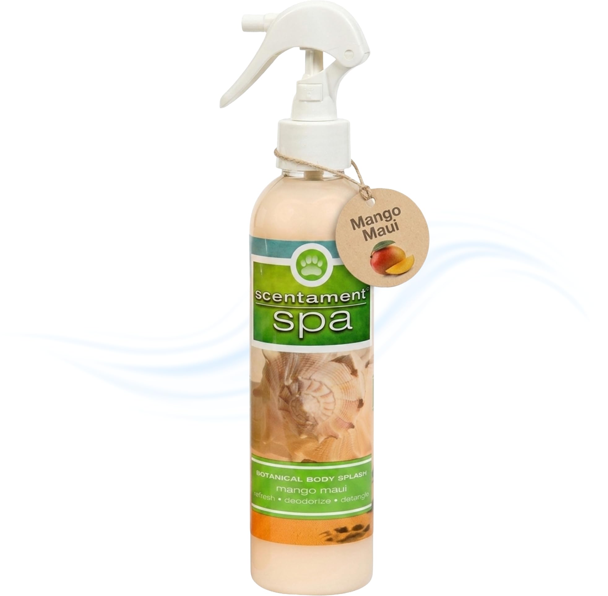 Best Shot Scentament Spa Botanical Body Splash, Detangler Spray, Body Spray for Pets, Cat and Dog Cologne Spray, Mango Maui, 8 O
