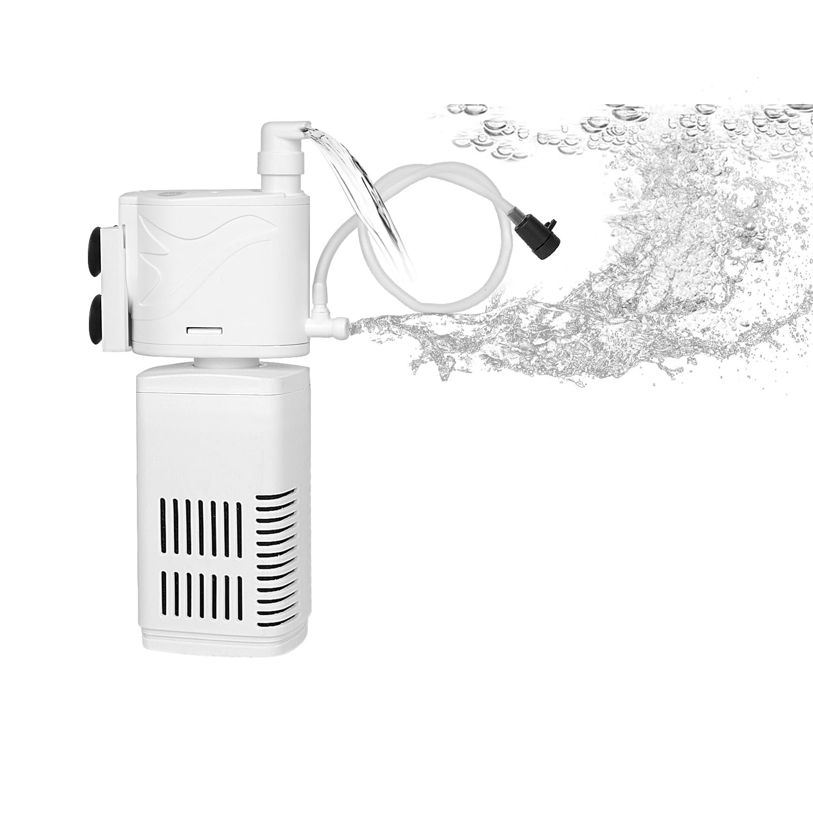 Qiqiwader The Fish Tank Filter Is Suitable For 40-80 Gallon Aquariums, Filtering/Oxygenating/Water Circulation. Built-In Biochem