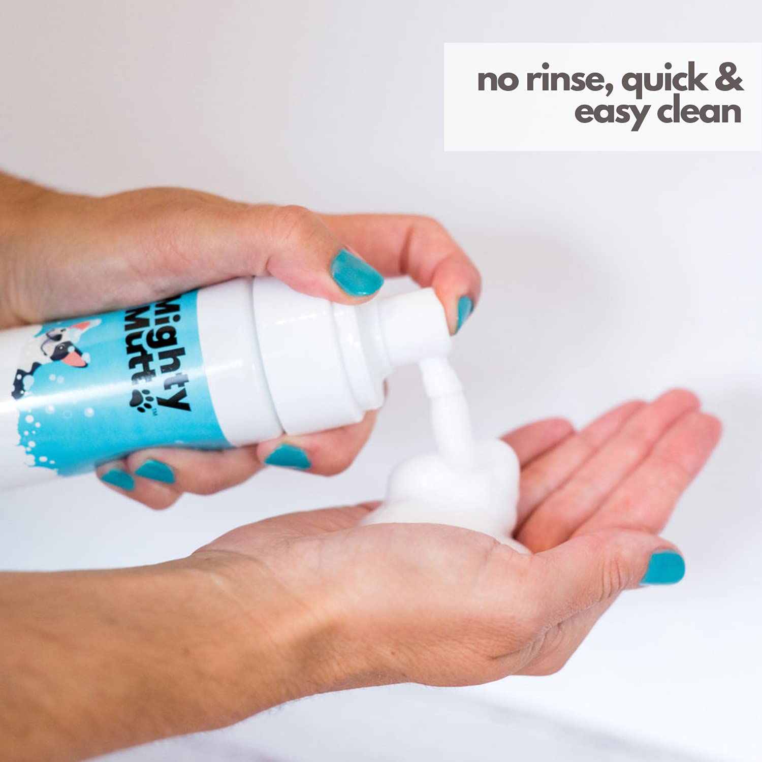 Mighty Mutt Waterless Foam Shampoo for Dogs | Dry Shampoo for Dogs No Rinse | Deodorizes Smelly Dogs | Soothing & Anti-Itch | Hy