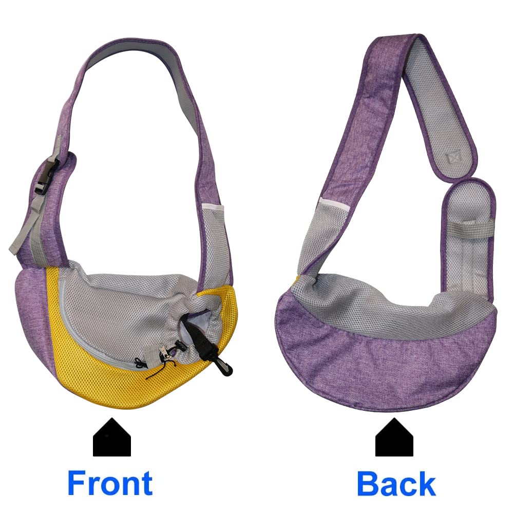 Feimax Pet Dog Sling Carrier Puppy Pet Slings Bag For Small Dogs Cats Satchel Carriers Breathable Mesh Hand Free With Adjustable