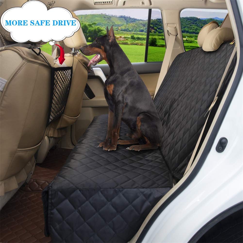 Bark Lover Deluxe More Durable Waterproof Backseat Protector, High Heat Resistant And Nonslip Back Seat Cover For Dogs Kids, Uni
