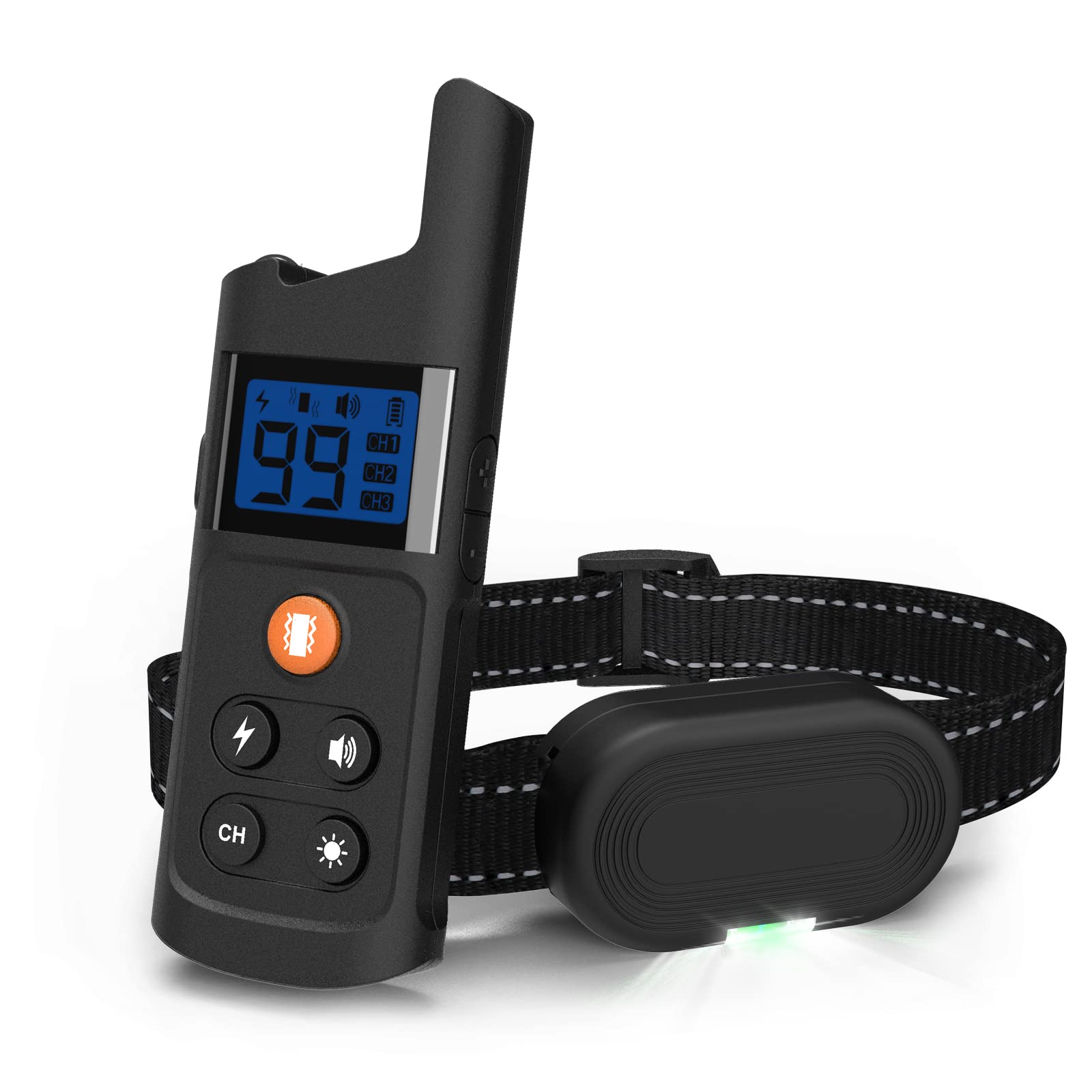 USCAMEL Dog Training Shock Collar with Remote 984 FT, 3 Modes-Shock,Vibration, Beep, Rechargeable Waterproof Electric Correction