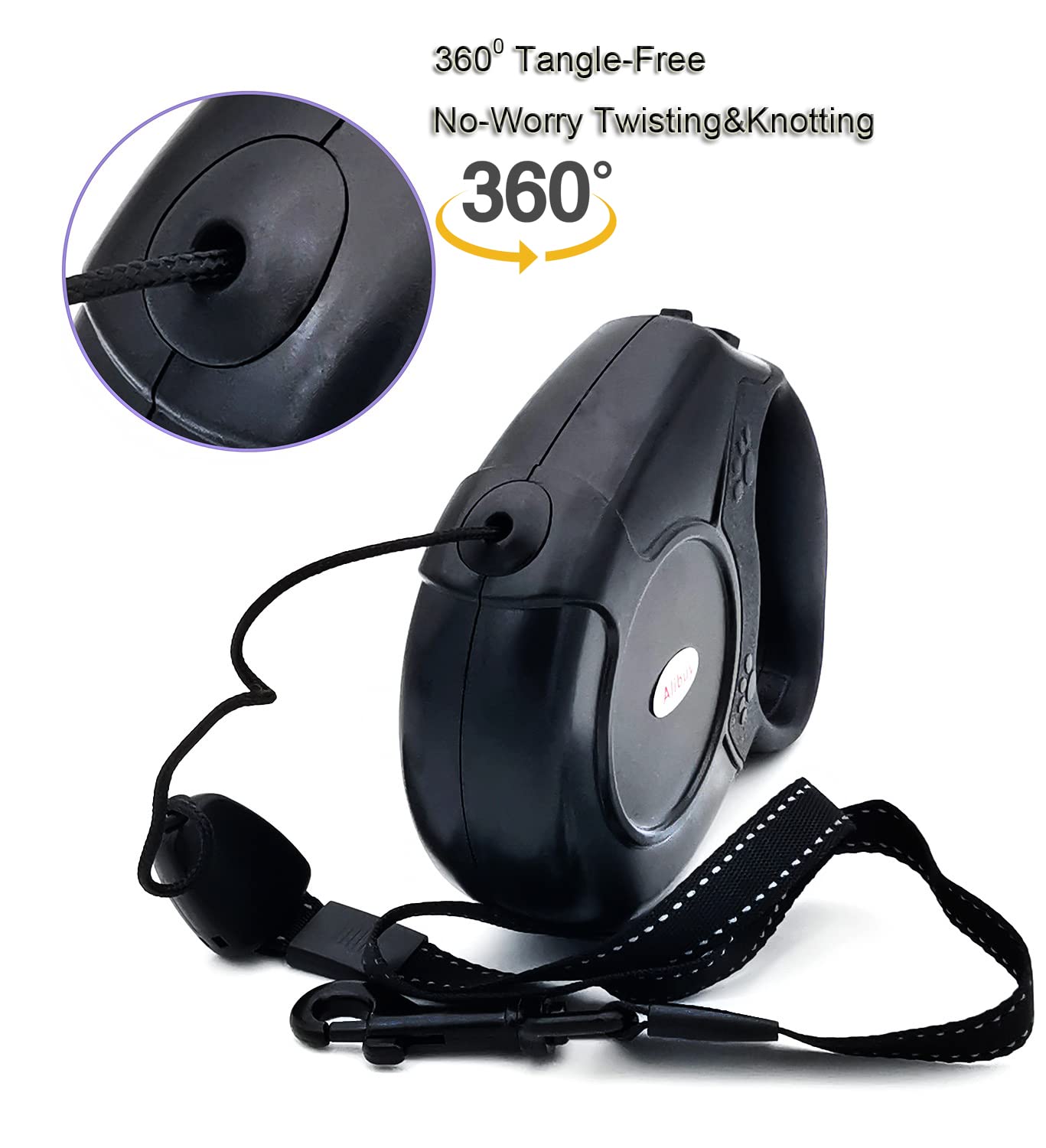 Retractable Dog Leash 26Ft,360 Tangle-Free Long Cord Pet Puppy Walking Leashes,Non-Slip Handle For Small Medium Large Dogs,Up To