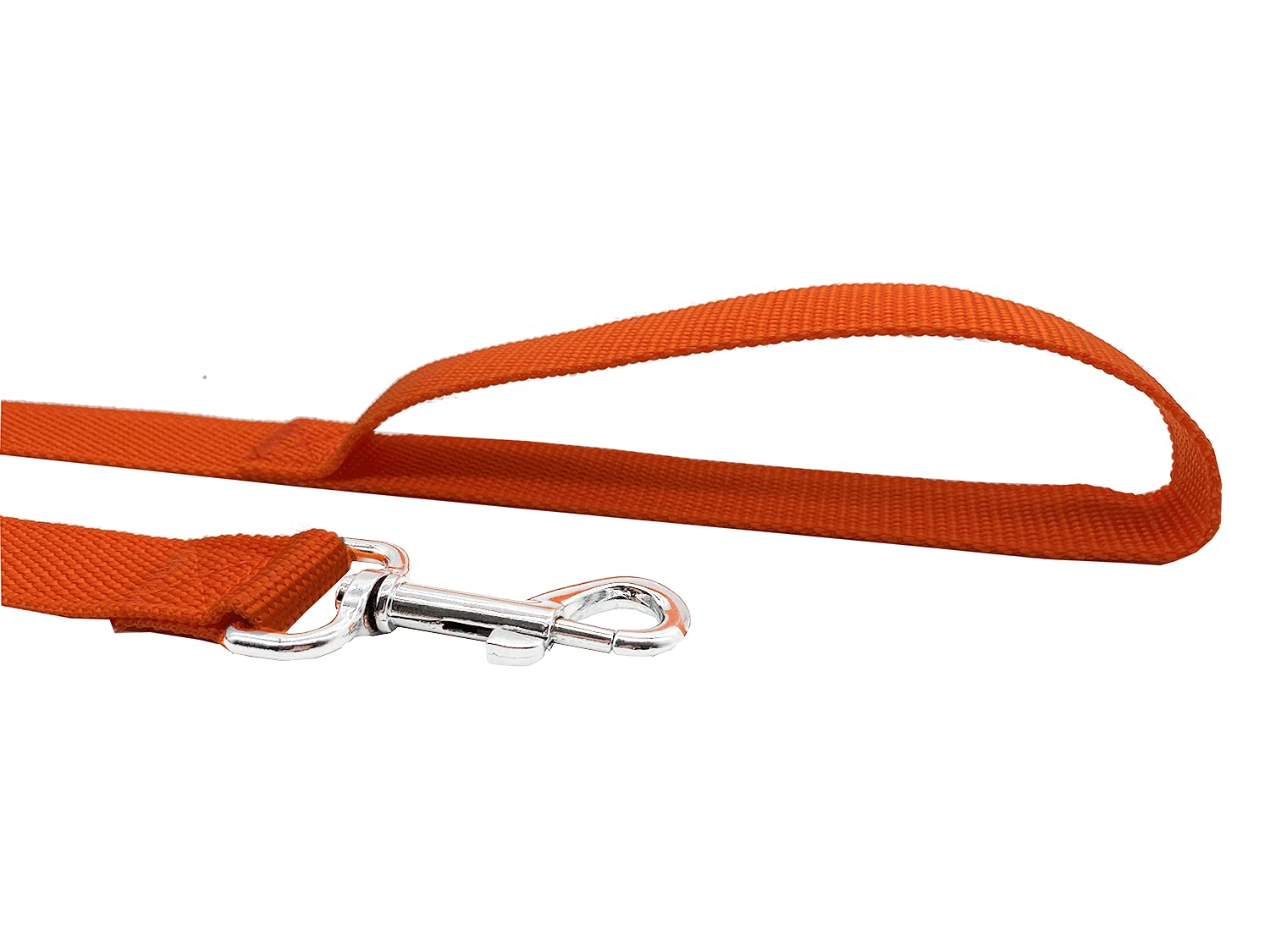 Strong Durable Nylon Dog Training Leash, Traction Rope, 4Ft /5 Foot /6 Feet Long, 5/8 Inch 3/4 Inch 1 Inch Wide, For Small And Medium Dogs (1'' X 8 Ft, Orange)