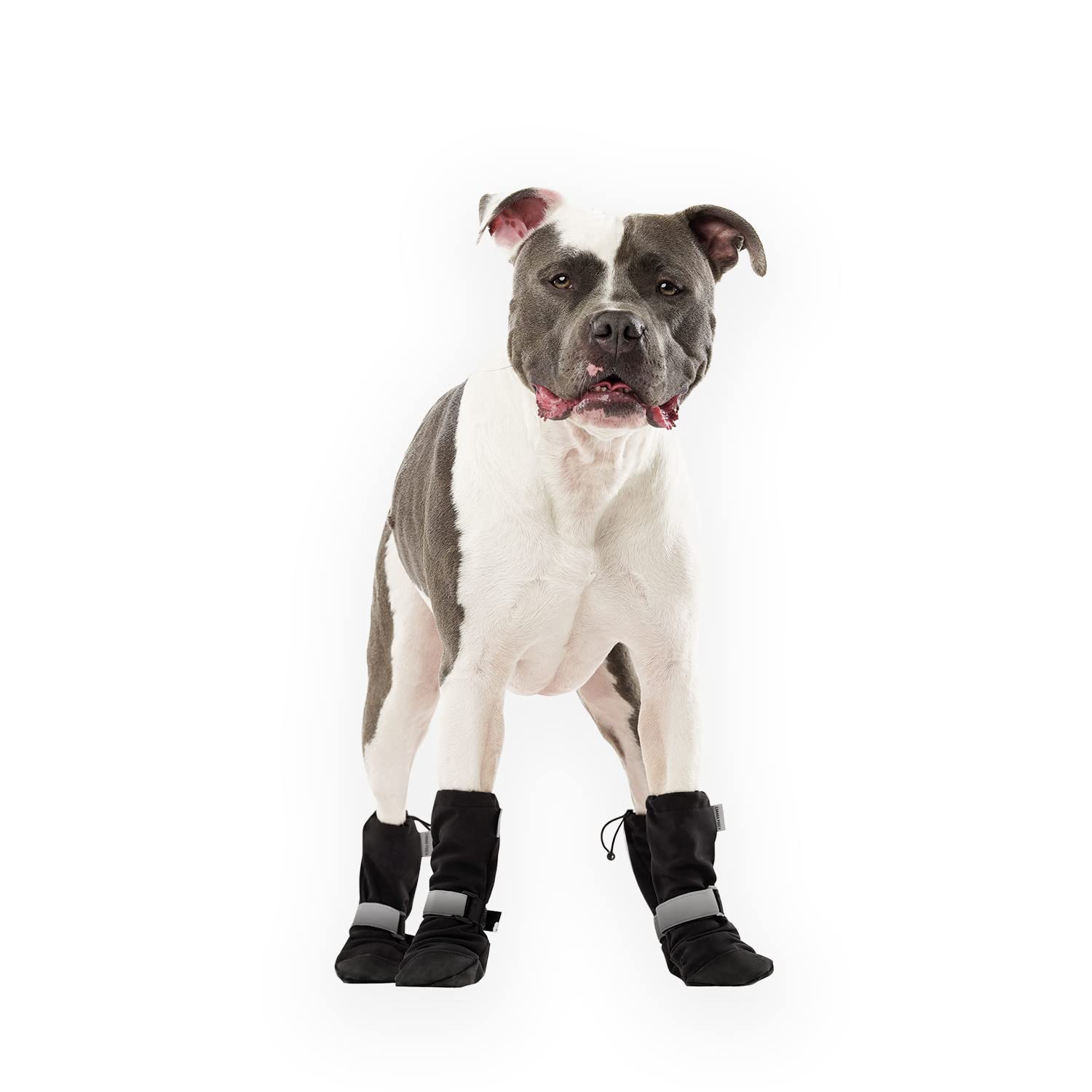 Canada Pooch Dog Winter Boots - Paw Protection, Anti-Slip Dog Shoes with Reflective hook and loop Strap, Easy On for Small Mediu