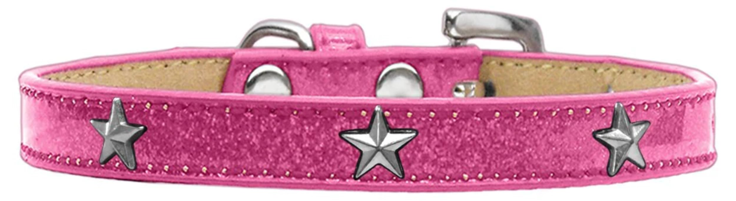 Dog, Puppy & Pet Widget Ice Cream Collar, Silver Star Gold 20