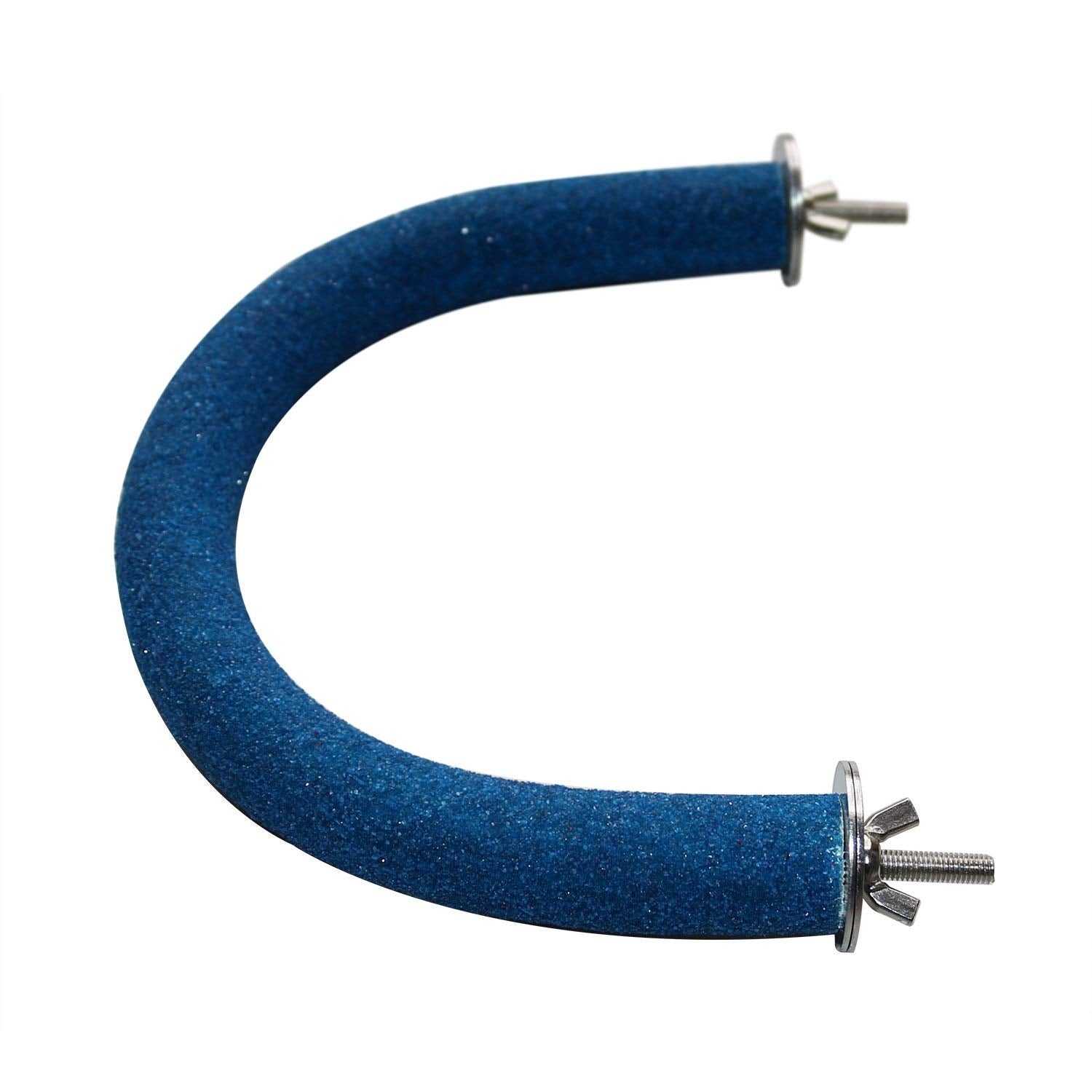 Rypet Parrot Perch Rough-Surfaced - Quartz Sands Bird Cage Perches For Small Parakeets Cockatiels, Conures, Macaws, Parrots, Love Birds, Finches Cages Toy, U Shape