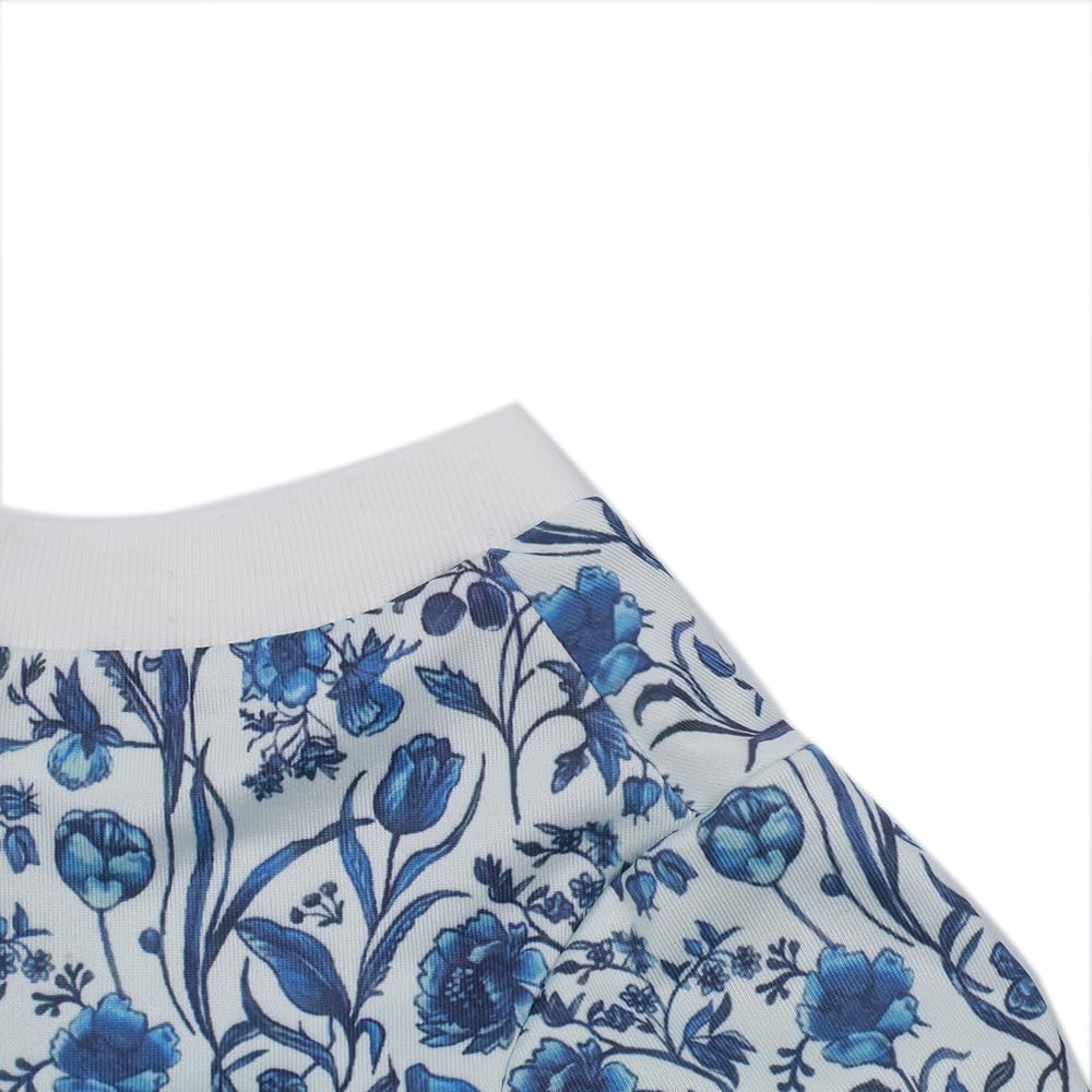 Dog T-Shirt Tee Clothes Vest Lightweight Stretchy Soft Cool Breathable Puppy (Dogiorblue, Medium)