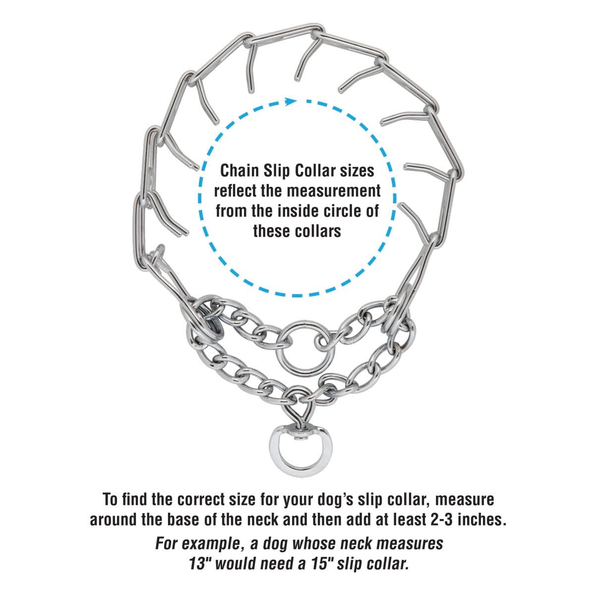 Terrain D.O.G. Pronged Training Slip Collar, 3.0 Mm X 15', Chrome Plated