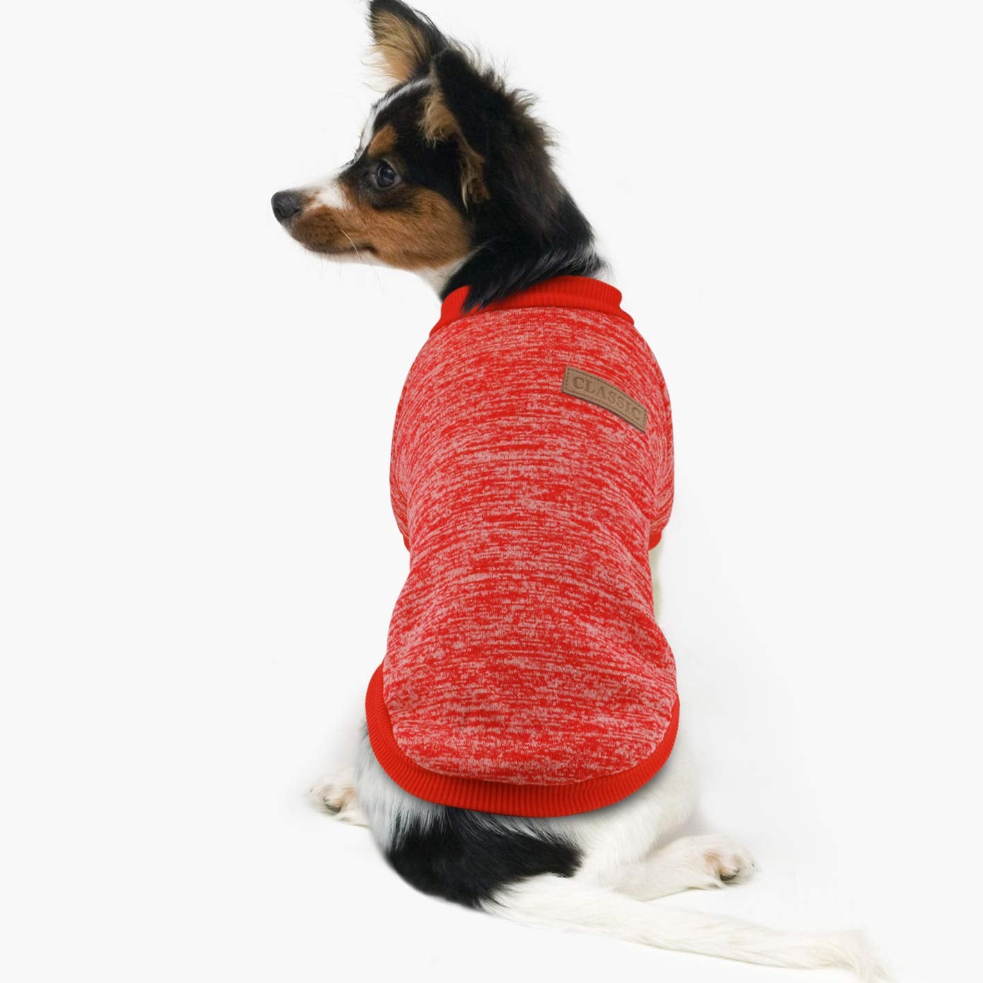 Idepet Pet Dog Classic Knitwear Sweater Fleece Coat Thickening Warm Pup Dogs Shirt Winter Pet Dog Cat Clothes Puppy Customes Clo