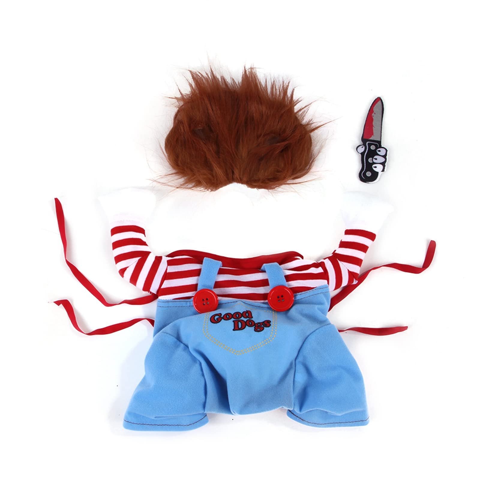 Pet Deadly Dog Costume, Cute Dog Cosplay Halloween Christmas Funny Costume Dog Clothes Party Costume For Small Medium And Large