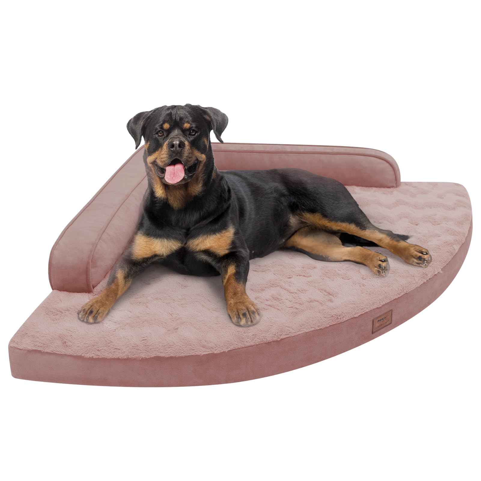Mekiy Large Orthopedic Dog Bed With Sides Xxxl Dog Beds With Removable Washable Cover Non-Slip Waterproof Pet Bed For Extra Larg