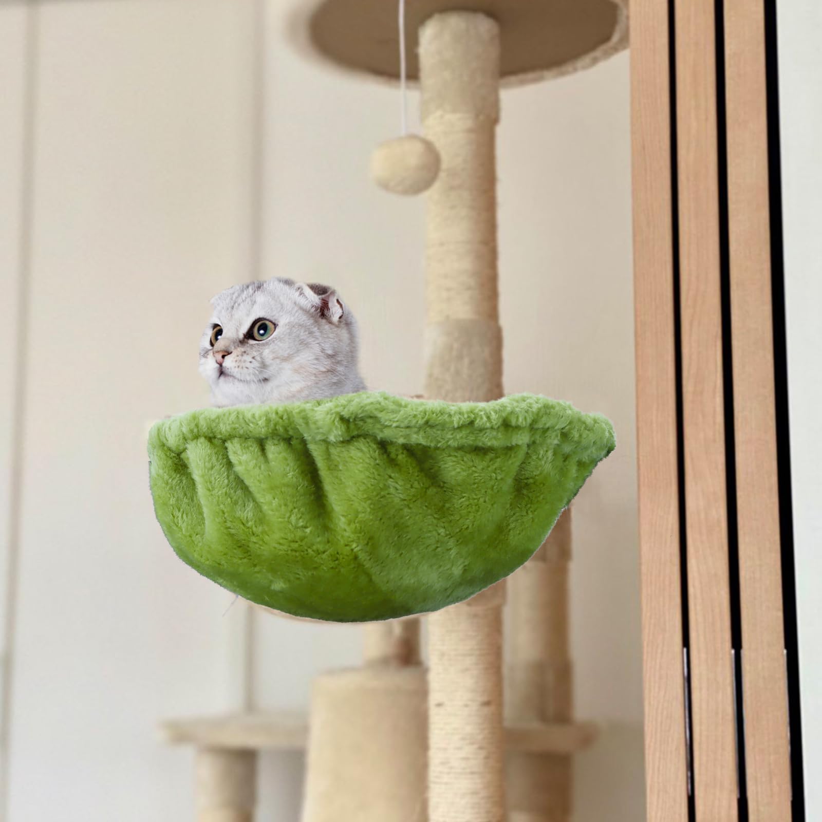 Cat Tree Hammock,Cozy Cat Tree Hammock For Large Cats With Deep Basket,Cat Tree Hammock Add On Attachment Design For Cat Tower,C