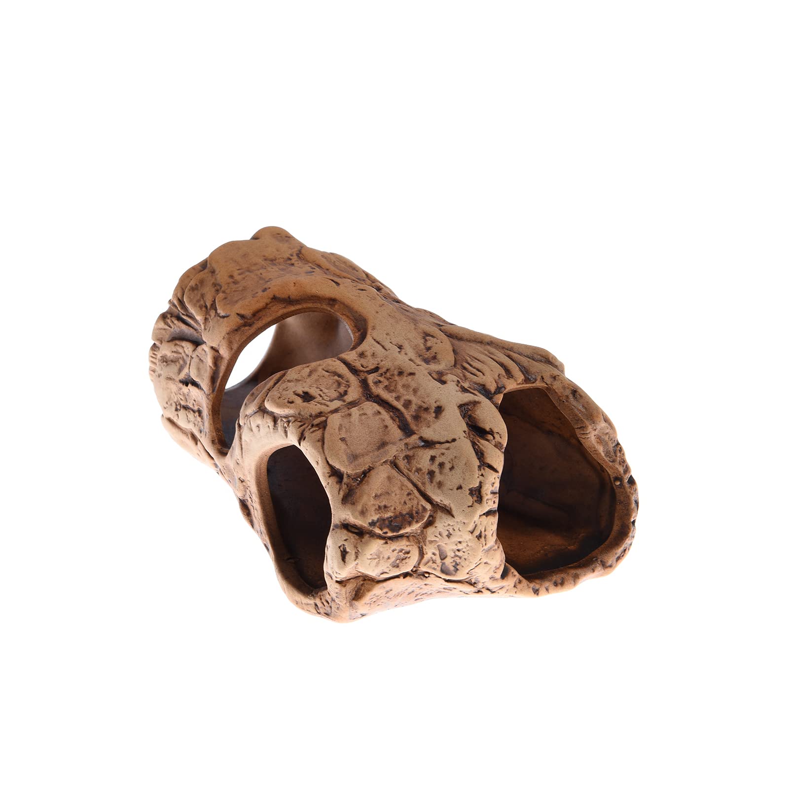 ALEGI Brown Aquarium Decoration Hideaway Rock Cave for Betta, Shrimp & Cichlid Breeding, Spawning - Ideal Hiding Spot