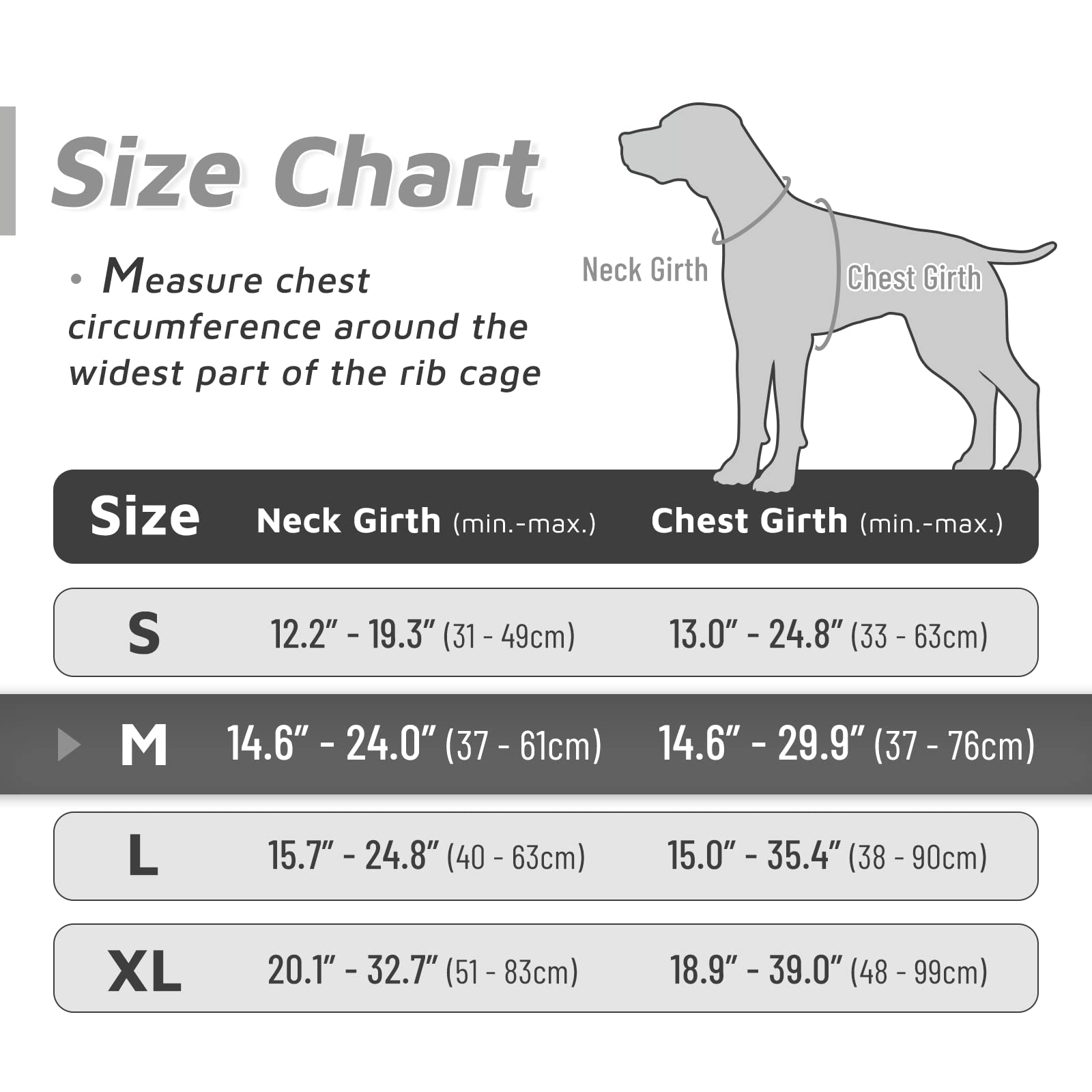 Eagloo Dog Harness Medium Sized Dog, No Pull Service Vest With Reflective Strips And Control Handle, Adjustable And Comfortable For Easy Walking, No Choke Pet Harness With 2 Metal Rings, Grey, M