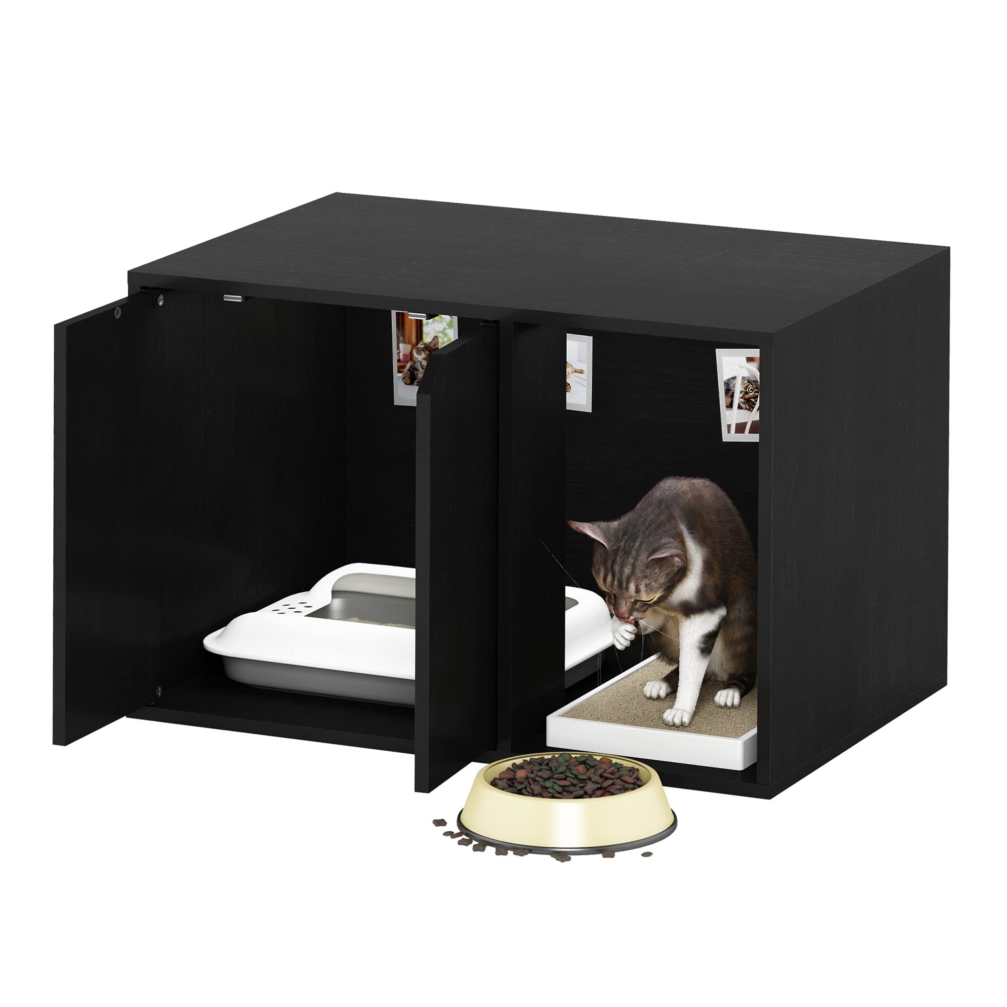 Furinno Peli Litter Box Enclosure, Small, Americano