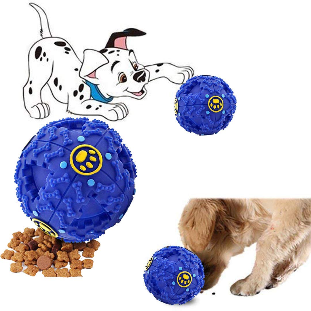 RvPaws Grate Playful Musical Cum IQ Treat Dispenser Chew Ball/Bite Resistant/Training Toy for Dog/Puppy/Cat/Kitten (Small  Mult