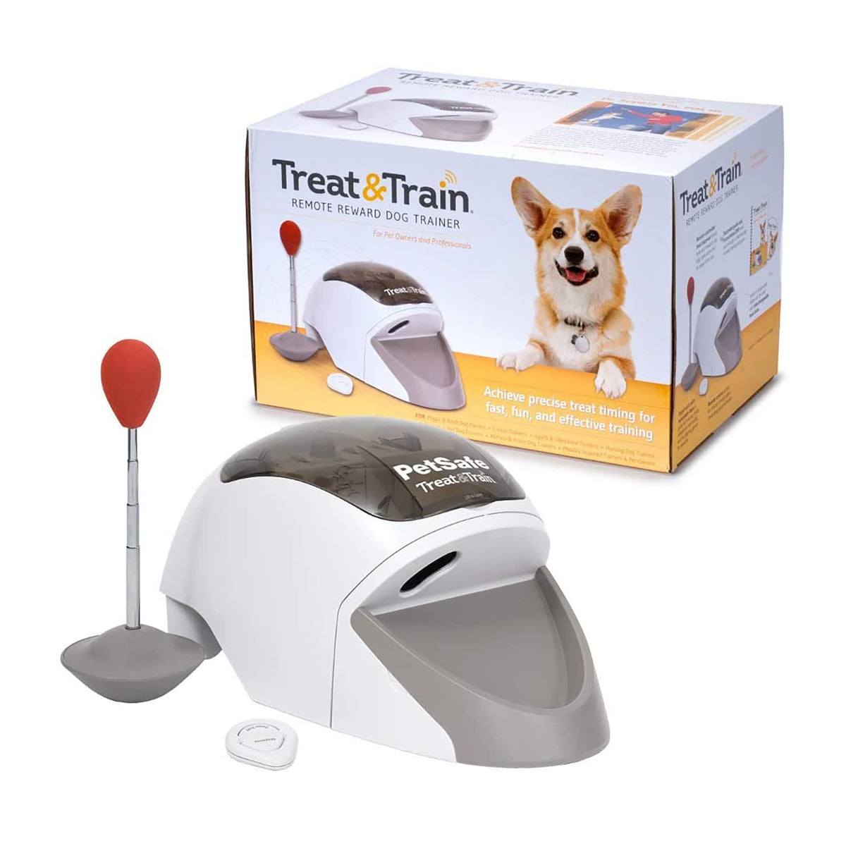 Petsafe Treat & Train - Remote Treat Dispensing Dog Training System, Positive Reinforcement, Calm Behavior, Distraction Avoidanc