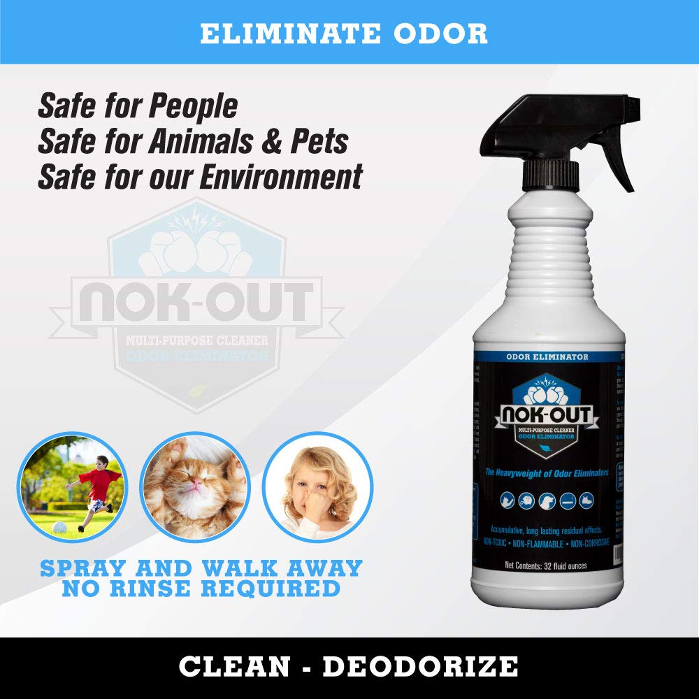 Nok Out Odor Remover, Pet Deodorizer And Cleaning Spray, 32 Fluid Ounce Spray
