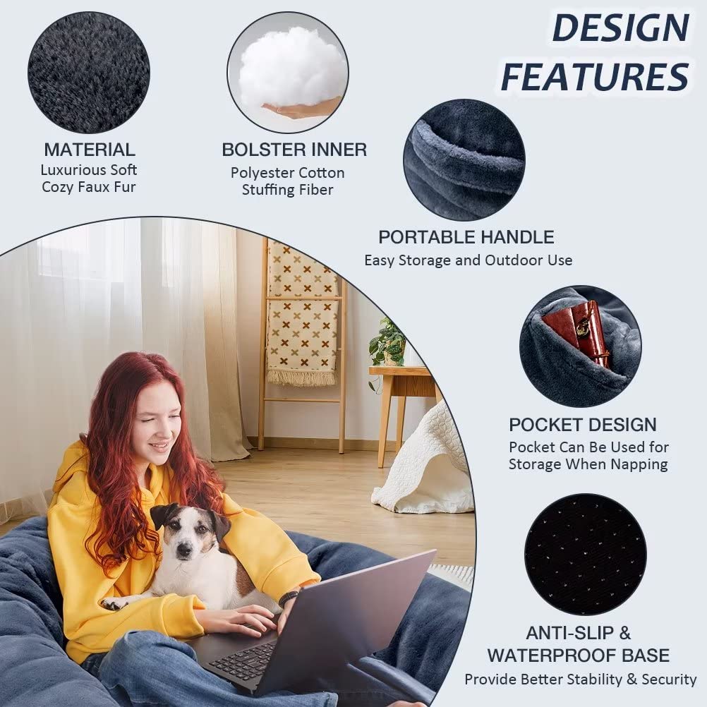 Fieiyob Human Dog Bed, 67'X38'X12' Human Dog Bed For Adult, Orthopedic Dog Bed Soft Cozy Flufy Human Sized Dog Bed For Large
