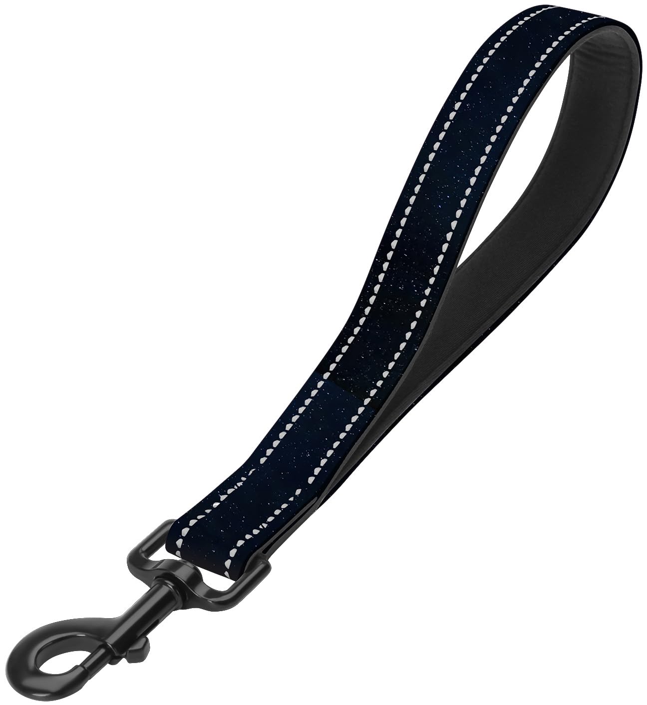 Star Short Dog Leash With Reflective Nylon Padded Handle - Ideal For Training Control Of Large And Medium Dogs