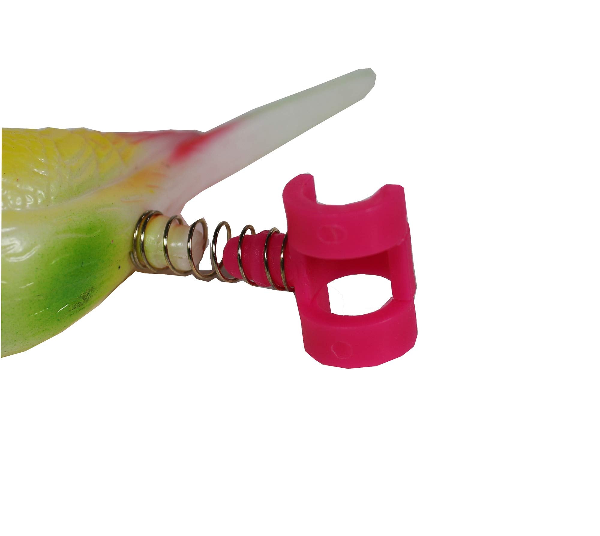 Penn-Plax Acrylic Bird Figure - Small Size on Spring, Easily Attaches to Cage, Model BA509, Varies Color