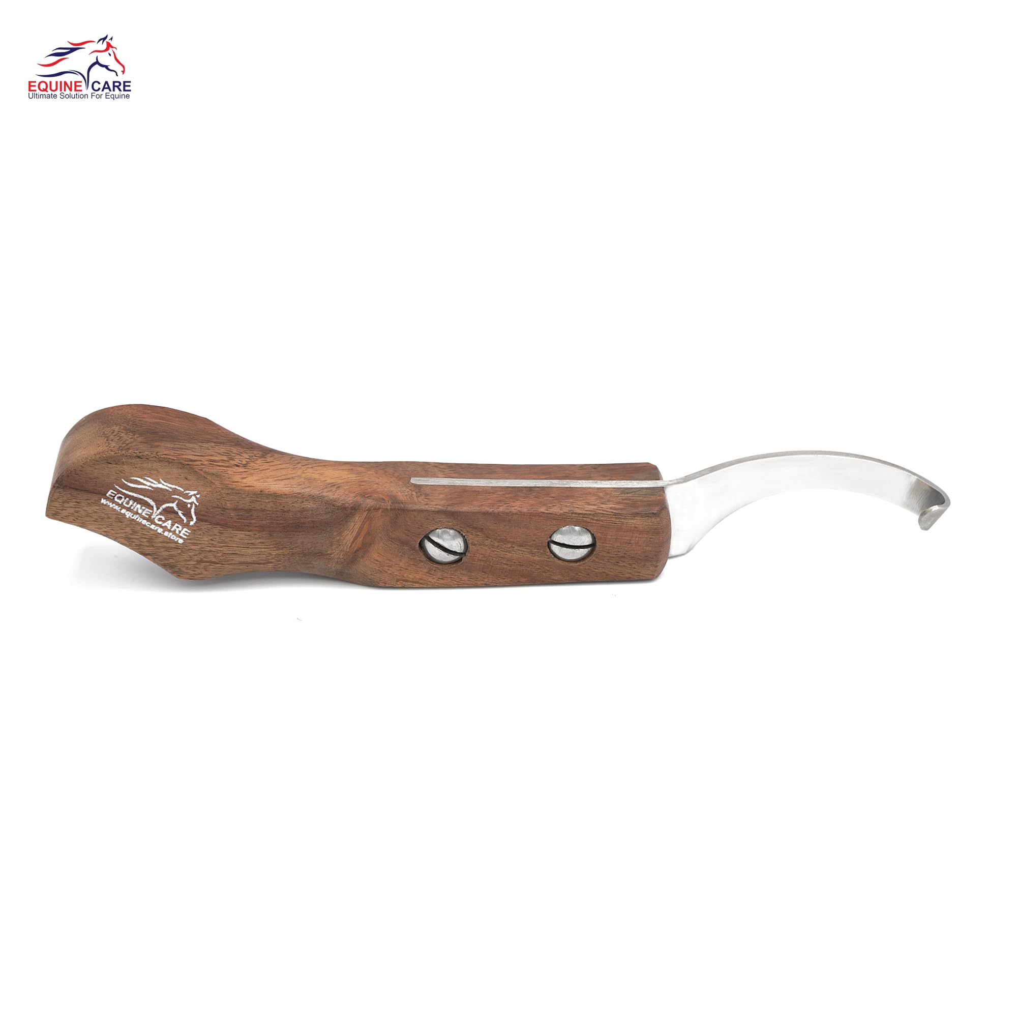 Equine Care Left-Handed Hoof Knife - Ultra-Sharp J2 Steel Blade | Professional Farrier Hoof Knife & Horse Hoof Trimmer | Ergonom