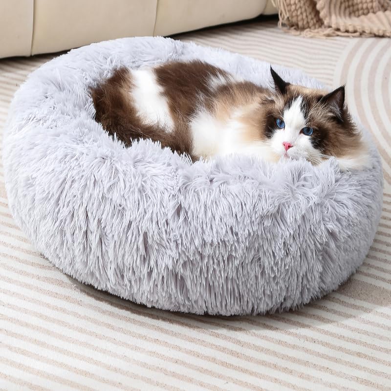 Donut Dog Bed Large Comfort Cat Bed Cat Cute Bed Calming Pet Bed Large Bed For Cat Round Bed Round Pet Dog Bed Warm For 10Kg Pet