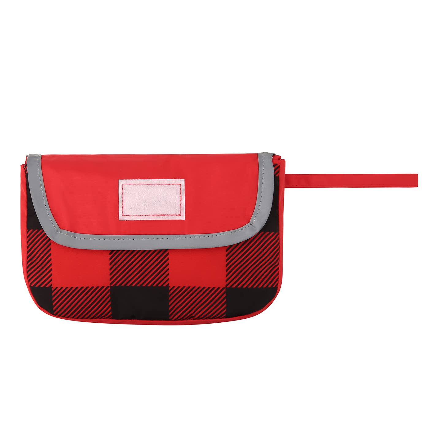 HDE Reversible Dog Raincoat Hooded Slicker Poncho Rain Coat Jacket for Small Medium Large Dogs Buffalo Plaid Red - XXL