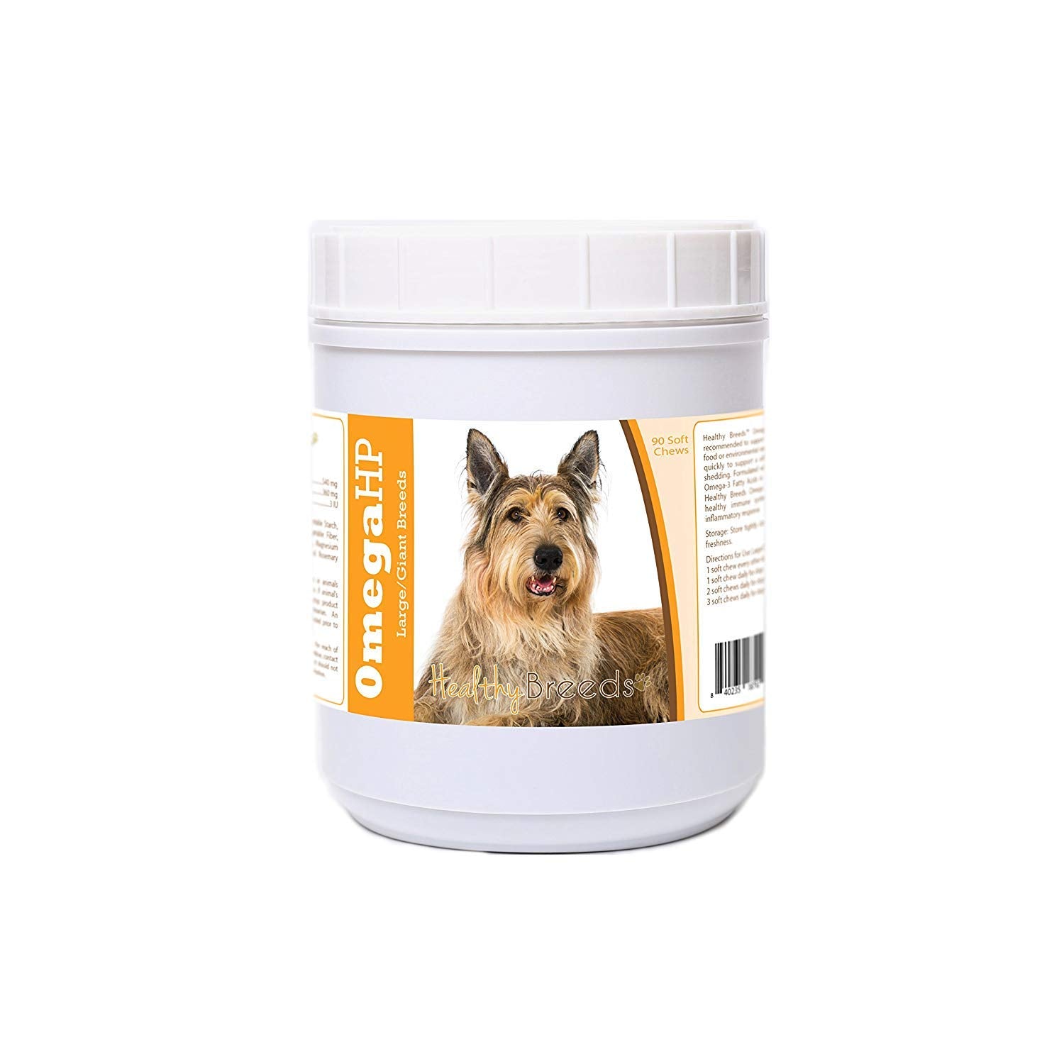 Healthy Breeds Berger Picard Omega HP Fatty Acid Skin and Coat Support Soft Chews 90 Count