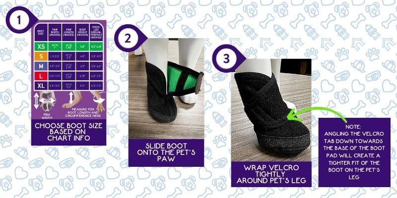 Calm Paws Recovery Boot And Paw Protector (Large)