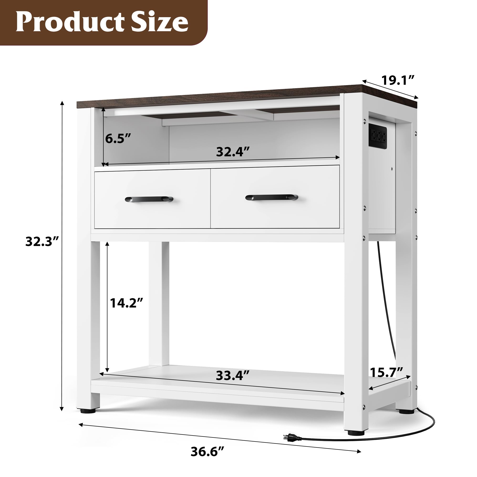 40-49 Gallon Fish Tank Stand with Two Storage Drawers, Heavy Duty Aquarium Stand with Waterproof Mat, Sturdy Metal Frame, 800 LB