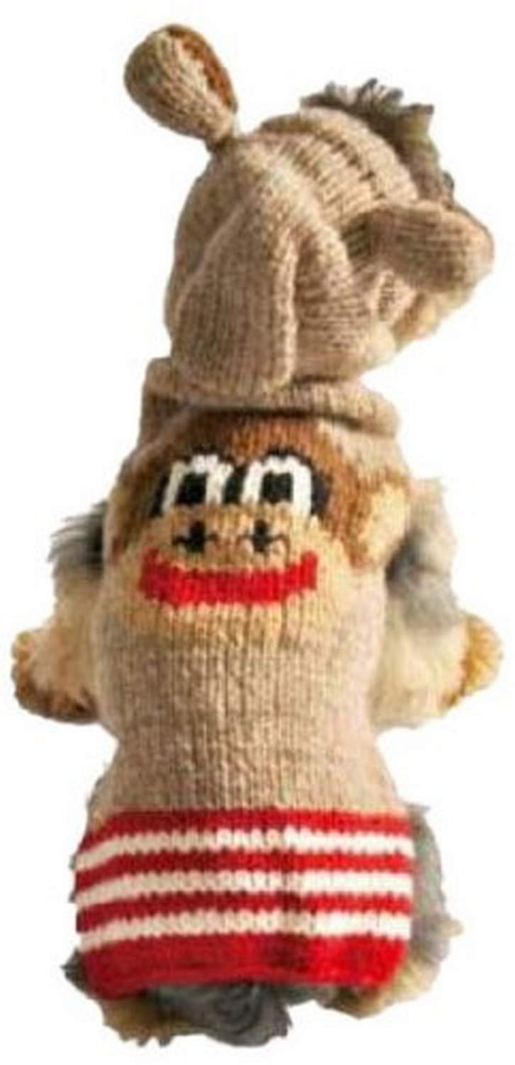 Chilly Dog Monkey Hoodie Dog Sweater, Small