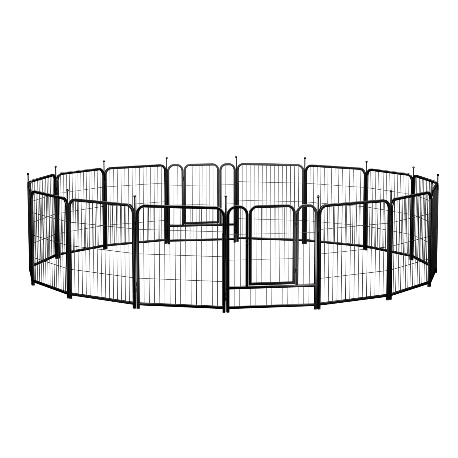 PawGiant Dog Fence Playpen 24   /32   /40    Indoor Outdoor for Small/Medium/Large Dogs, Metal Pet Puppy Cat Exercise Fencing Ga