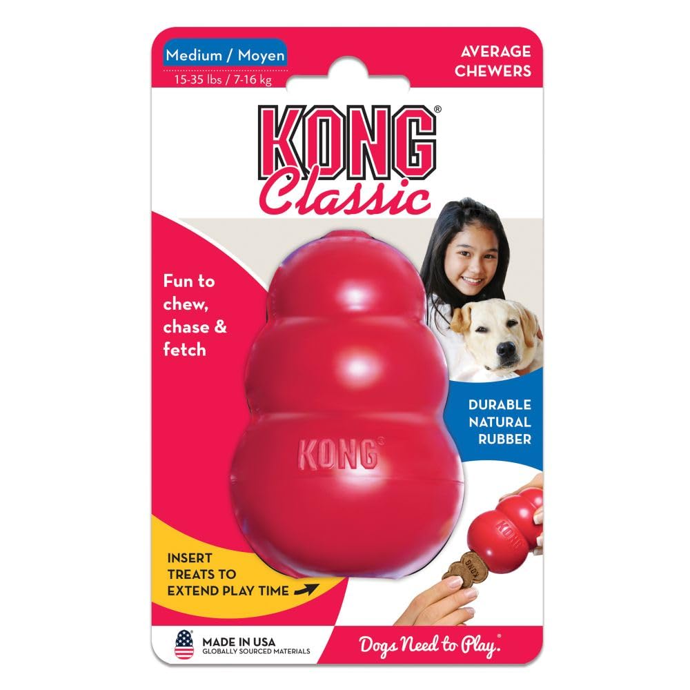 Kong Classic Dog Toy, Red, Medium