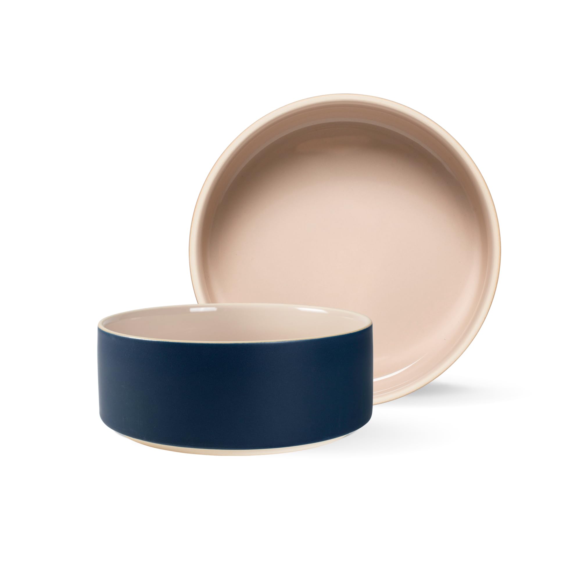 Fringe Studio Minimal Midnight Medium Stoneware Pet Bowl, PetShop Collection (479108)