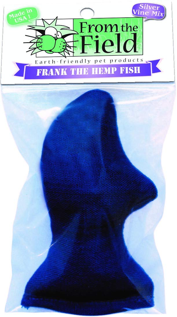 from The Field | Frank The Hemp Fish Cat Toy | Durable Hemp Fabric Filled with Catnip & Silver Vine Blend | Eco-Friendly Crinkly