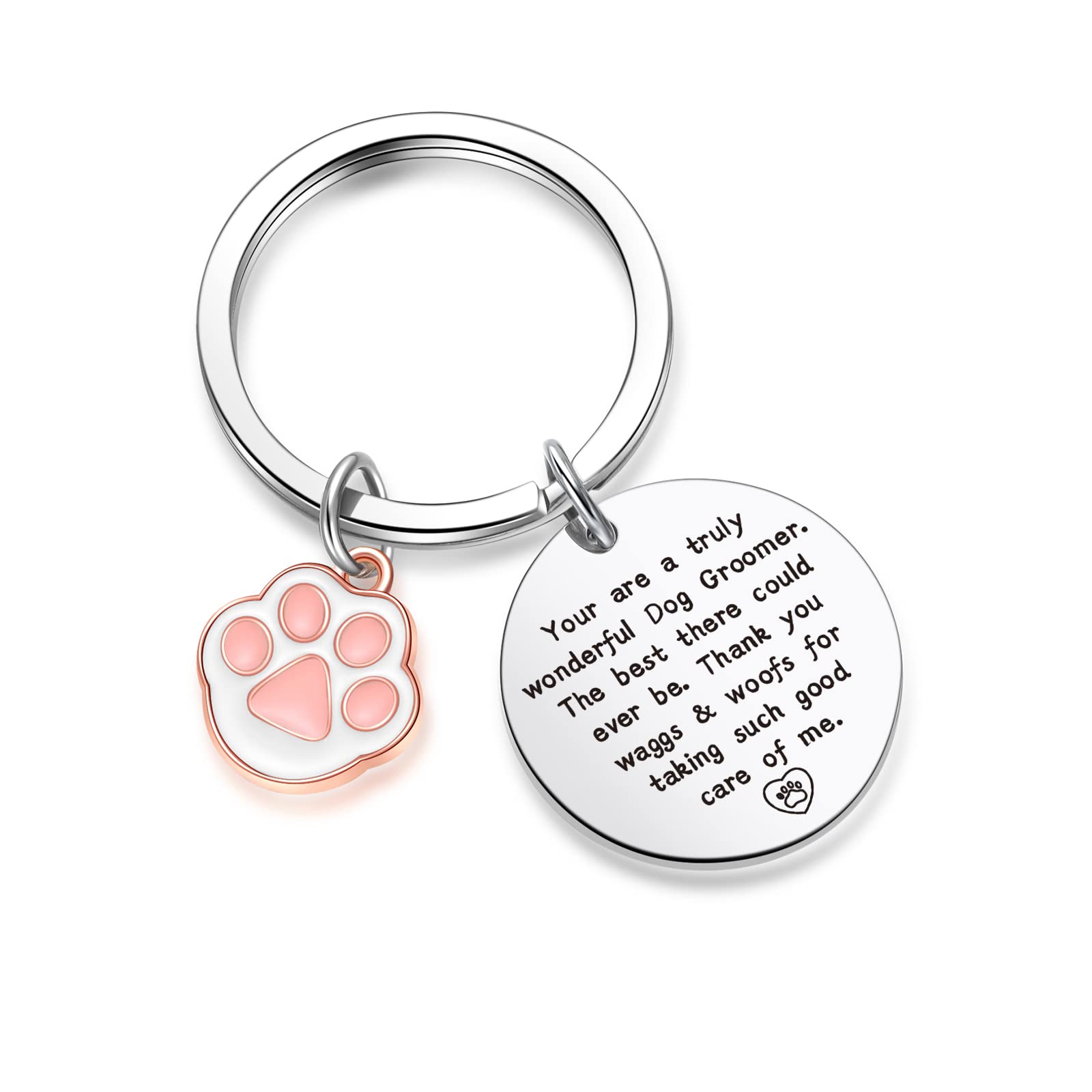 Znosvei Dog Groomer Gift Dog Grooming Gift Dog Groomer Thank You Keychain Dog Salon Jewelry Puppy Stylin Gift Dog Groomer Appreciation Gift Dog Gift Dog Lover Jewelry Dog Groomer Keychain
