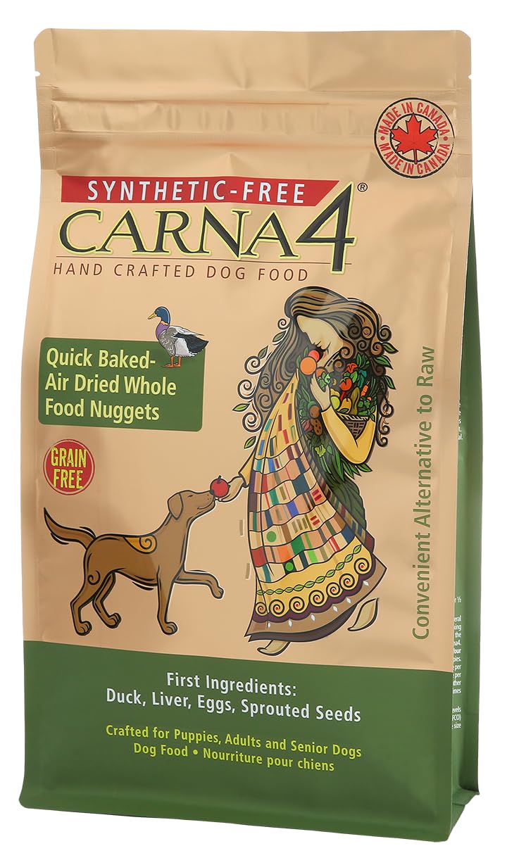 CARNA4 All Life Stages Duck Formula Dry Dog Food (3 Pound, Duck)